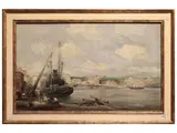 Rodolfo Claudus, Anzio mattina 1943, oil on canvas