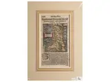 Sebastian Münster, Apulia und Neapolis (around 1570), engraving on watercolored wood by text page