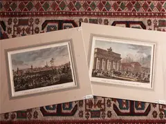 Edme Bovinet, Entrée des français à berlin - entrée des français dans vienne, Two engravings on steel