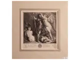 Pieter Tanjé, From Rubens: hero crowned by victory, etching and burin