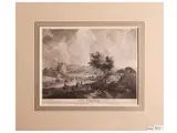 Jean Moyreau, Les Baigneurs (after Philips Wouwerman), etching and burin