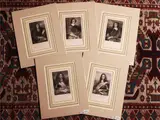 Ferdinand Delannoy, French illustrious characters, Five engravings on steel