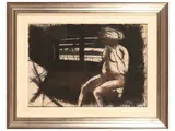 Carlo Mattioli, Composition with female nude, 1958