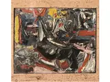 Emilio Vedova, Composition, Oil on panel