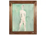 Ernesto Treccani, Figure in the woods 1971, oil on canvas