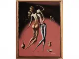 Lanfranco Frigeri, Il viso spogliato - Composizione, Two oil paintings on canvas