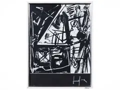 Numero 4 (studio per plurimo) (1970) by Emilio Vedova, Off-set print, offered May 2025