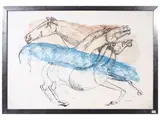 Bruno Cassinari, Horses, Off-Set print
