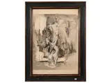 Lanfranco Frigeri, Untitled 1947, Mixed media on paper