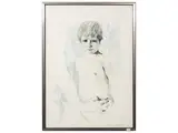 Renzo Vespignani, Boy 1970, lithograph