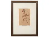 Albano Seguri, Figure, Mixed media on paper