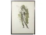 Ernesto Treccani, Figures, two lithograph
