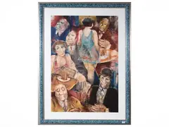 Figures by Remo Squillantini, lithograph, offered May 2025