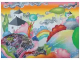 Landscape by Luca Alinari, Mixed technique on canvas applied to tablet, offered Apr 2025