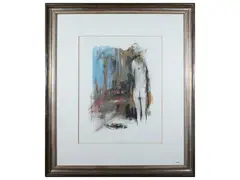 Giuseppe Ajmone, Figure, Mixed technique on paper