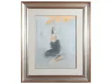 Giancarlo Cazzinaga, Figure 1966, pastel on paper applied to faesite