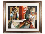 Lucio Ranucci, Lazzaro del terzo mondo 1982, oil on canvas
