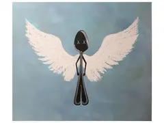 Angel Spoon by Simone D'Auria, oil on canvas, offered Apr 2025