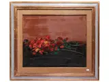 Sergio Scatizzi, Flowers, Seventies, oil on canvas