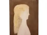 Antonio Bueno, Teenager profile, late sixties, Oil on Faesite
