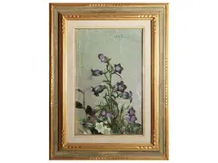 Flower Vase 1941 by Valentino Ghiglia, oil on canvas, offered Apr 2025