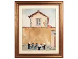 Rodolfo Marma, Muro di S. Verdiana 1978, oil on canvas