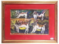 Cats by Silvio Loffredo, Oil on a cloathboard, offered Apr 2025