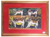 Silvio Loffredo, Cats, Oil on a cloathboard
