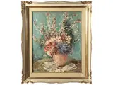 Mario Bucci, Flower pot, oil on canvas