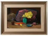 Still life by Renato Natali, oil on panel, offered Apr 2025