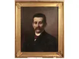 Achille Astolfi, Virile portrait, oil on canvas