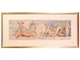 Annibale Gatti, Putti with coats of arms, Pair of watercolors on paper