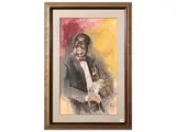 Aris Bacci, Louis Armstrong 1935, tempera on paper