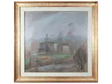 Quinto Martini, Seano, Oil on Faesite