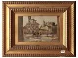 Gino Paolo Gori, Show of city, Oil on tablet