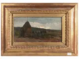 Giovanni Lomi, Maremma, Oil on faesite