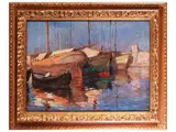 Giovanni March, Porto di Porto, oil on canvas