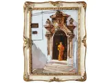Mario Gianello, Il portone 1986, Oil on faesite