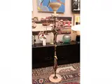 Victor Cerrato, Lamp from the ground, Sinioso flake in enamelled ceramic on red marble base