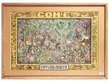 Benito Jacovitti, Natura morta e Natura viva 1972, lithography divided into two modules applied to cardboard
