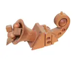 Ferdinando Codognotto, Trumpet 1986, wooden sculpture