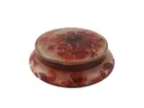 Double Cammeo glass box, about 1900 by Émile Gallé, Decor of poppies on the tones of orange and red. Signature on the body. Slight defect., offered Apr 2025
