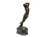 Joseph-Michel-Ange Pollet, Une Heure de la Nuit or L'Eveil, bronze sculpture