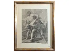 François Chauveau, From Guido Reni: Ercole and the Idra - Ercole and Acheloo, Two etchings