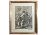 François Chauveau, From Guido Reni: Ercole and the Idra - Ercole and Acheloo, Two etchings