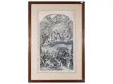 Gerard Audran Audran, The Rosary. Madonna del Rosario da Zampieri Domenico known as Domenichino, etching