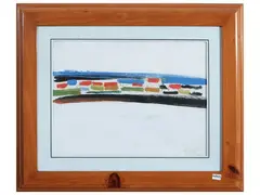 Sante Monachesi, Composition, oil on canvas