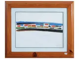 Sante Monachesi, Composition, oil on canvas
