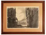 Luciano Guarnieri, Series of five lithographs from the series "Firenze 4 novembre 1966"