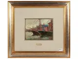 Antonio D'Arliano, Viareggio 1976, Oil on a textured cardboard